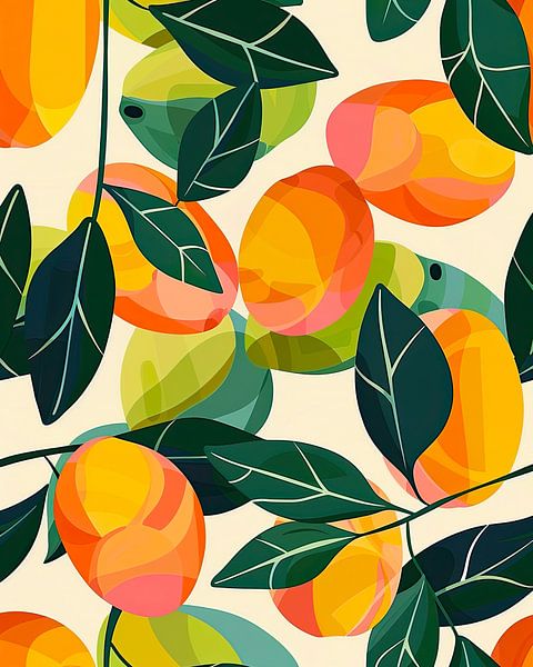 Mango Mosaic by Vlindertuin-Art