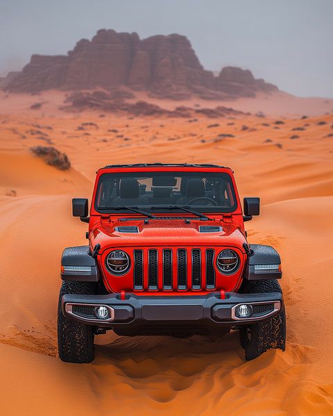 Robuuste Jeep Wrangler in Majestic Dunes van Lufy