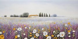 Italiaans bloemen landschap van WeLoveArt