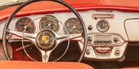 The classic red Porsche Convertible