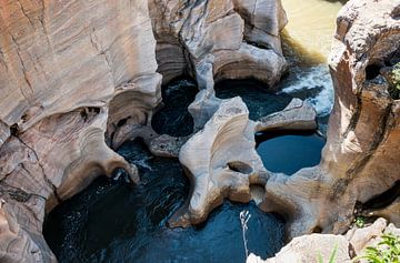 river at the bourkes potholes in south africa