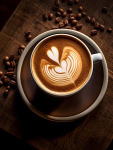 Kaffee Latte Kunst V3 von drdigitaldesign