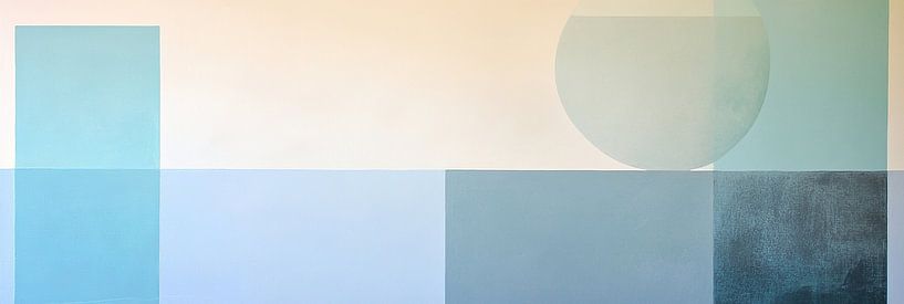 Calm Blue Circle by Modern Collection