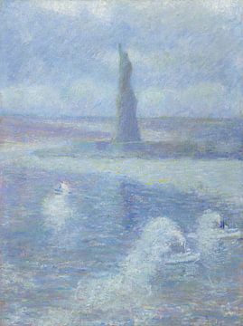 Theodore Earl Butler - Statue of Liberty, N.Y. in the fog (1899) by Peter Balan