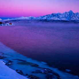Enchanting Midnight Sun over Tromsø: Wall decoration with Ice-cold Colour Beauty by Eriks Photoshop