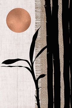Japandi - WabiSabi art - Series: Japanese Landscape - 7 by Studio Pieternel