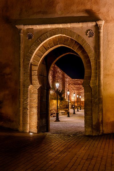 Gate to the Kasbah of the Udayas in Rabat by Rene Siebring