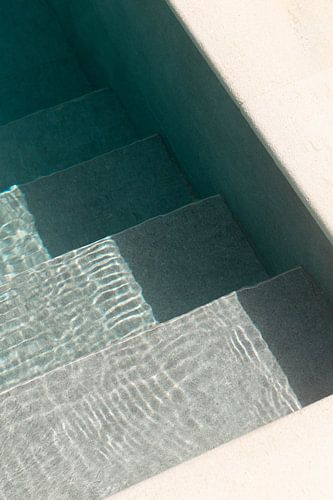 Zwembad trapje | reisfotografie print | Griekenland