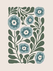 Floral Dance in Blue