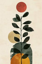 Geometric plant composition by Poster Art Shop