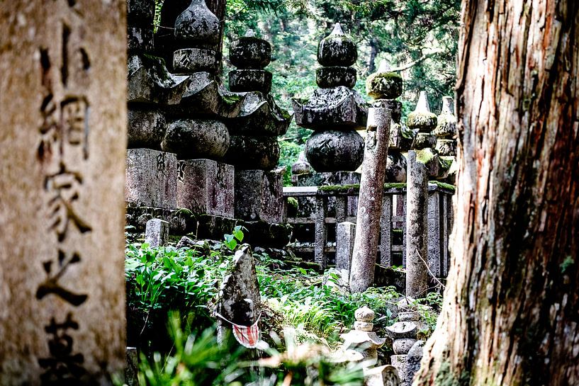 Okunoin's cemetery, Koyasan by H Verdurmen