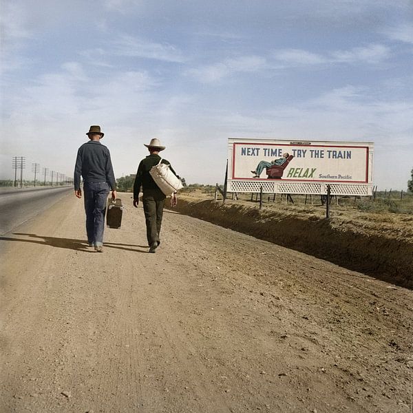 "Vers Los Angeles", 1937 par Colourful History