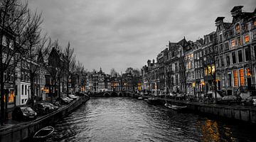 Grachten von Amsterdam von Johnny van der Leelie