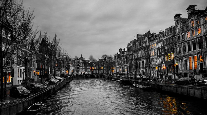 Canaux d'Amsterdam par Johnny van der Leelie