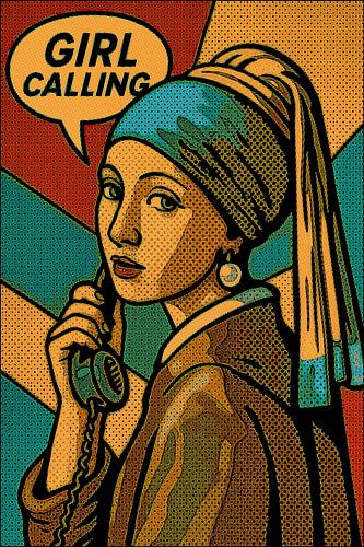 Popart Girl Calling
