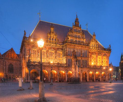 Town Hall at  Dusk, Bremen
