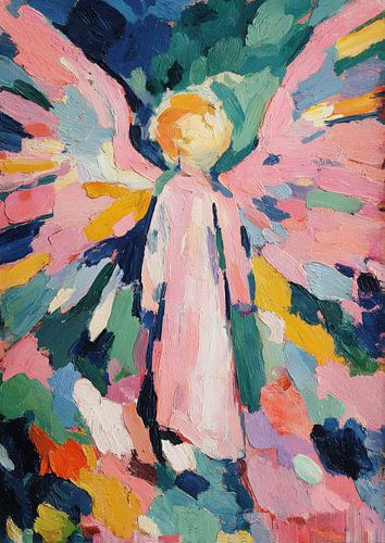 Angel Michael oil portrait illustration