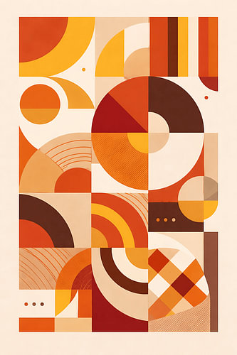 Warme Retro Collage