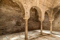 Das arabische Badehaus von Granada, Andalusien, Spanien