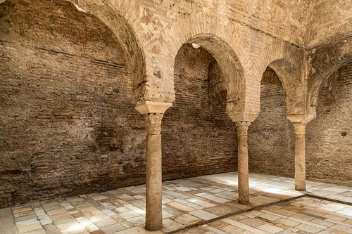 The Arab bathhouse of Granada, Andalusia, Spain