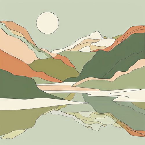 Abstract landschap