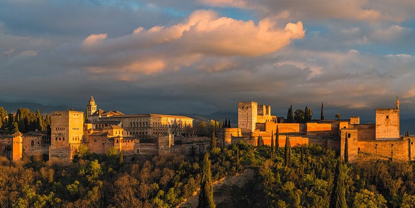 Une soirée à l'Alhambra, Grenade, Espagne par Henk Meijer Photography