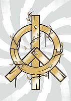 Peace Symbol Halftone