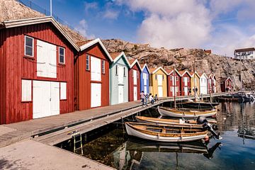 Smögen - kleurrijk vissersdorp in Zweden van Lieke Dekkers