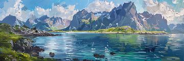 Bergmeer van Poster Art Shop