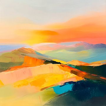 Kleurrijk landschap van Poster Art Shop