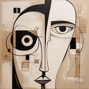 Abstraktes Gesicht