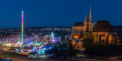 Erfurt by night – Domberg and the Old Town in spring 2026, bathed in the city’s lights