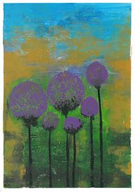 Onions in a landscape. by Jose Leeuwis