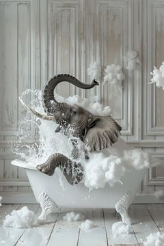 Elefant in der Badewanne von Felix Brönnimann