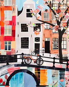 Sur les canaux d'Amsterdam