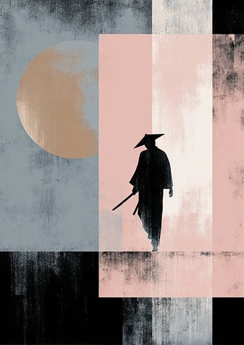 Wandelaars in geometrische abstractie