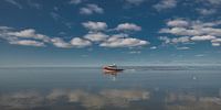 De Waddenzee tussen Lauwersoog en Schiermonnikoog