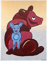 Ours et agneau
