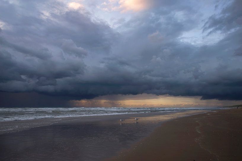 Dark clouds above the coast by Barbara Brolsma