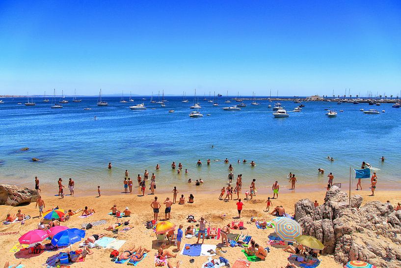 People at the beach by Omri Raviv