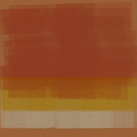 Orange, yellow, white. Abstract colorful painting inspired by Mark Rothko by Dina Dankers