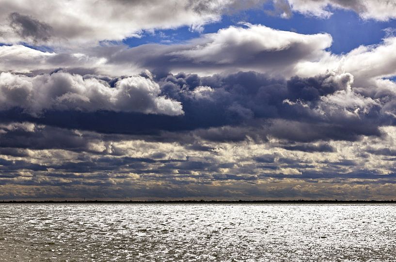 Sky in turmoil - Light over the lake by Tibor Nagy