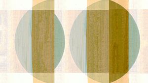 Mid Century Bauhaus Formen Pastellmalerei