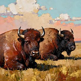 Under the Buffalo Sky von Johannas Art Creations