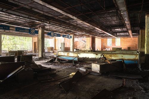 Supermarché abandonné.