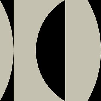 Geometrische Formen und Linien in Schwarz Nr. 3