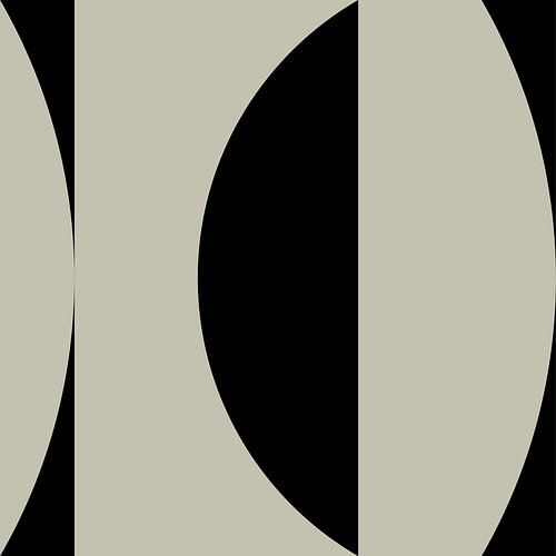 Zwarte geometrische vormen en lijnen nr. 3