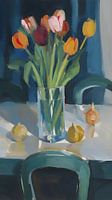 Een bosje tulpen