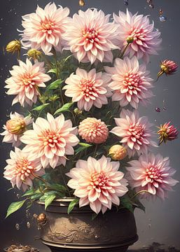 Dahlia bloemen van Grimmer Baby
