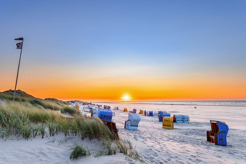 Zonsondergang op Juist van Dirk Rüter
